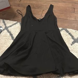 Black v neck dress